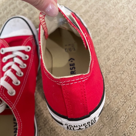 Low Top Red Converse - Picture 3 of 4